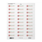 Xmas Mug Doodle CHRISTMAS Holiday Return Address (Vorne)