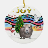 Xmas Music 1 - Guinea Pig #2 Keramik Ornament (Vorne)