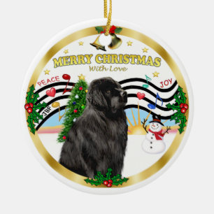 Xmas Music 1 (MC) - Neufundland Keramik Ornament