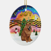 Xmas Music 2 - Chow Chow Chow (rot) Keramikornament (Rechts)