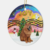 Xmas Music 2 - Chow Chow Chow (rot) Keramikornament (Links)