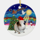 Xmas Music 3 - Guinea Pig #1 Keramik Ornament (Vorne)