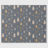 Xmas Muster boho Stil Geschenkpapier (Flach)