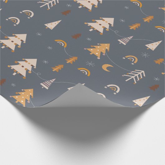 Xmas Muster boho Stil Geschenkpapier (Ecke)