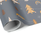 Xmas Muster boho Stil Geschenkpapier (Rolleneckpunkt)