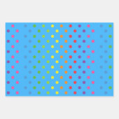 Xmas Muster bunte Punkte und Schmetterlinge niedli Geschenkpapier Set (Vorderseite 3)