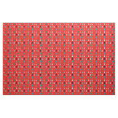 Xmas Muster Modernes, traditionelles Rotes Blau Stoff (Yard (91,4 cm))