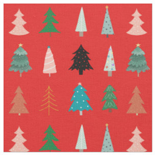 Xmas Muster Modernes, traditionelles Rotes Blau Stoff