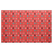Xmas Muster Modernes, traditionelles Rotes Blau Stoff (Fat Quarter (45,7 x 55,9 cm))