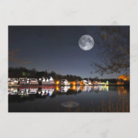 Xmas Nacht auf Boathouse Row Philadelphia Einladun