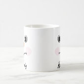 Xmas Niedlich Custom Snowman Happy Gesichtsbecher  Kaffeetasse (Mittel)