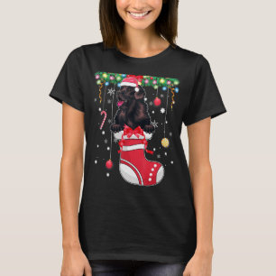 Xmas Niedliche Neufundland Hund in Weihnachten Str T-Shirt