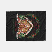 Xmas North Le Gingerbread Bakery Baking Srits Brig Fleecedecke (Vorderseite (Horizontal))