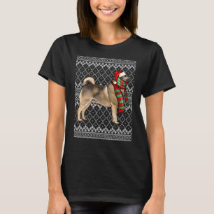 Xmas Norwegisch Elkhound Santa Claus Hat Ugly Chri T-Shirt