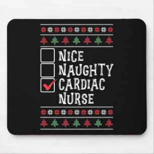 Xmas Nursing Healthcare Worker Cardiac Nurse Chris Mousepad