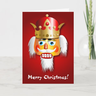 Xmas Nutcracker King Cartoon Feiertagskarte
