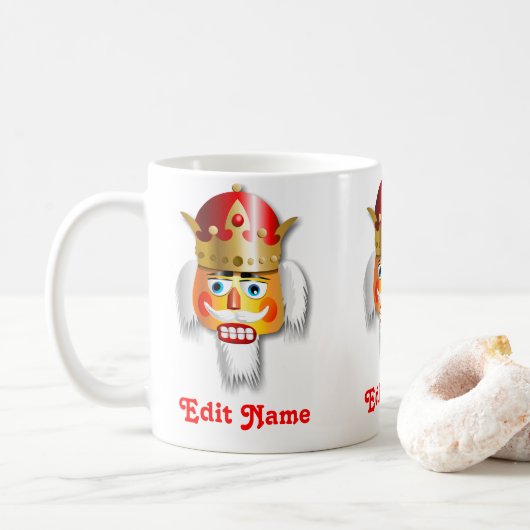 Xmas Nutcracker King mit Goldkrone Kaffeetasse (Mit Donut)