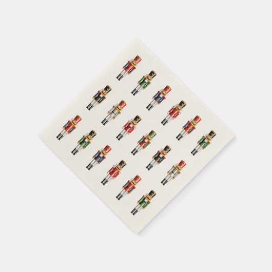 Xmas Nutcracker Toy Soldiers Serviette (Ecke)