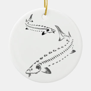 >XMAS ORNAMENT - STURGEON FISH - DOPPELTES GERICHT