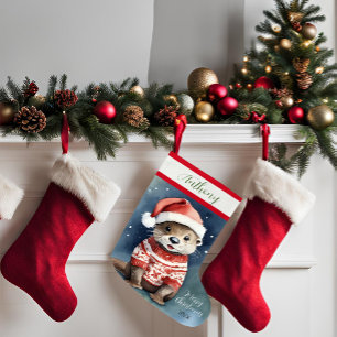Xmas Otter Großer Weihnachtsstrumpf