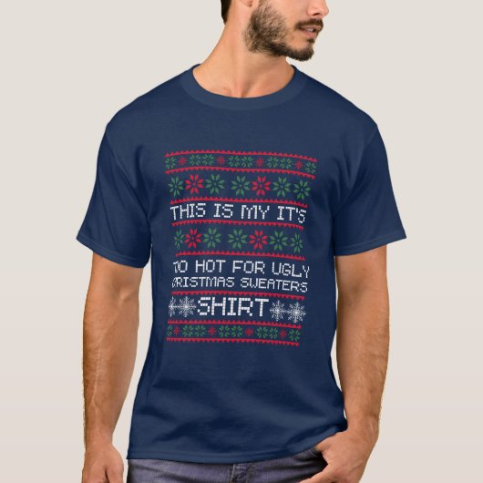 Xmas Pajama Funny Ugly Weihnachtsgeschenk Weihnach T-Shirt (Vorderseite)