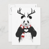 Xmas Panda Feiertagspostkarte (Vorne/Hinten)