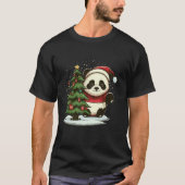 Xmas Panda Santa zu Weihnachten Panda T-Shirt (Vorderseite)