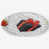 Xmas-Papierplatte Pappteller (Schrägansicht)