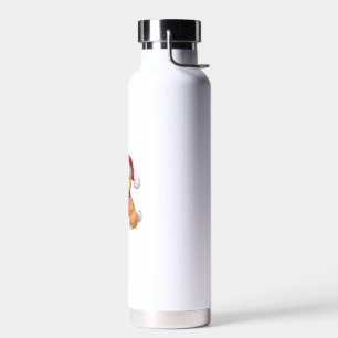 Xmas Party Decoration Santa Bichon Dog Weihnachten Trinkflasche