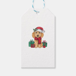 Xmas Party Decoration Santa Goldendoodle Dog Chris Geschenkanhänger