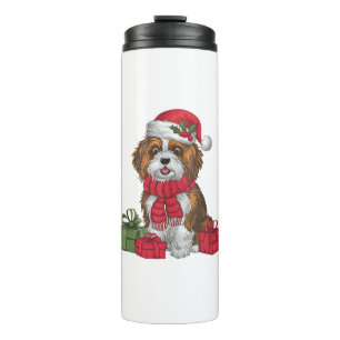Xmas Party Dekoration Santa Havanese Dog Weihnacht Thermosbecher