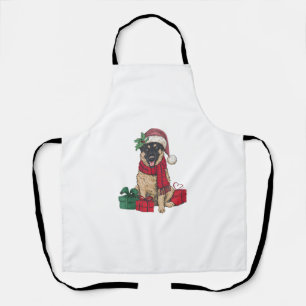 Xmas Party Dekoration Santa Malinois Weihnachten Schürze