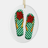 Xmas Party Flip Flops Keramikornament (Rechts)