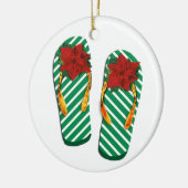 Xmas Party Flip Flops Keramikornament (Links)