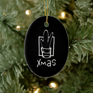 Xmas Party Keramik Ornament