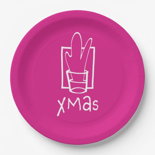 Xmas Party Pappteller (Vorderseite)