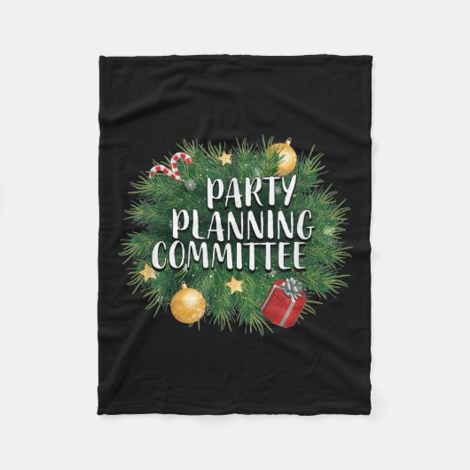 Xmas Party Planning Tees & Aparel _ Red Party Fleecedecke (Vorderseite)