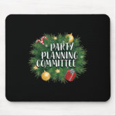 Xmas Party Planning Tees & Aparel _ Red Party  Mousepad (Vorne)