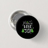 Xmas Peace Liebe Joy Button (Vorne & Hinten)