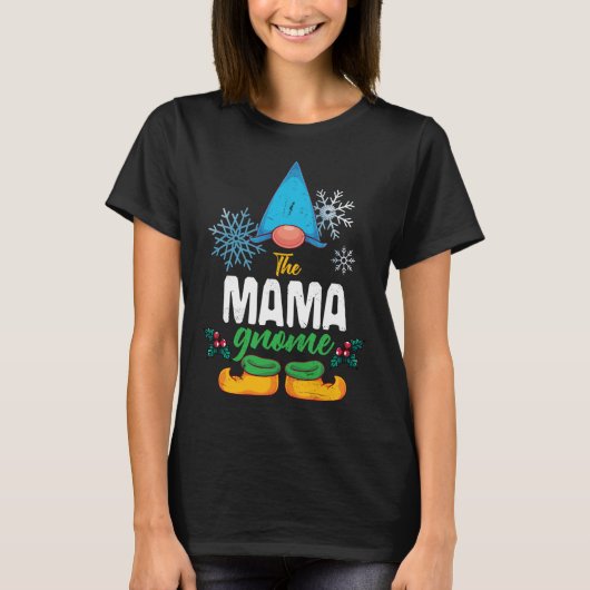 Xmas PJ Weihnachtsfamilie Matching Pajama The Mama T-Shirt (Vorderseite)