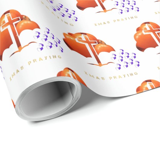 Xmas Praying Geschenkpapier (Rolleneckpunkt)