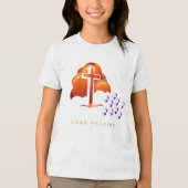 Xmas Praying Tri-Blend Shirt (Vorderseite)