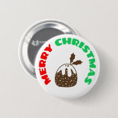 Xmas Pudding Button (Vorne & Hinten)