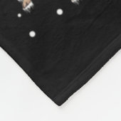 Xmas Pug Sledge Christmas Sledge Santa Dog  Fleecedecke (Ecke)