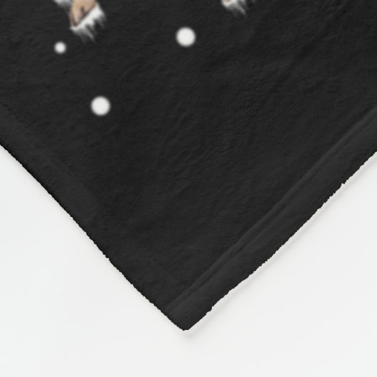 Xmas Pug Sledge Christmas Sledge Santa Dog Fleecedecke (Ecke)