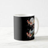 Xmas Pug Sledge Christmas Sledge Santa Dog Kaffeetasse (VorderseiteRechts)
