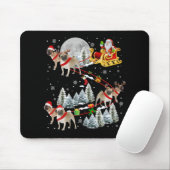 Xmas Pug Sledge Christmas Sledge Santa Dog Mousepad (Mit Mouse)