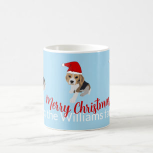 XMAS PUPPING IN ROTER WEIHNACHTSMANNMÜTZE CUSTOM H KAFFEETASSE