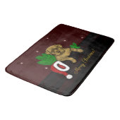 XMas Puppy Badematte (Schrägansicht)