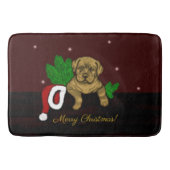 XMas Puppy Badematte (Vorderseite)